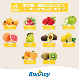 Fruta y verdura de abril